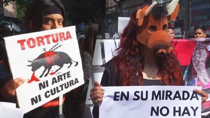 Protesters March After Bullfighting Returns to Mexico 