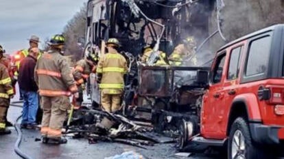 Elderly Couple Rescued After Motorhome Catches Fire in Catskills