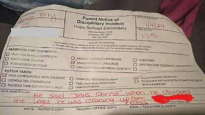 Mom Says Son Got in Trouble for Saying 'Jesus Christ' at School