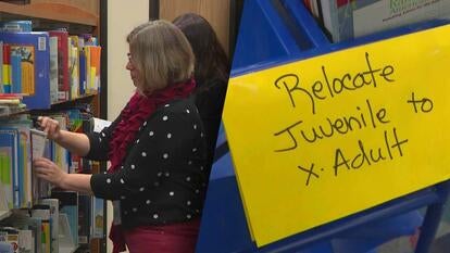 A library in Huntington Beach, California is moving some children’s books to the adult section because of possible “sexual content.”