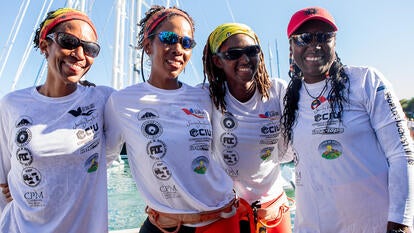 4 Antiguan women made history when they crossed the ocean.