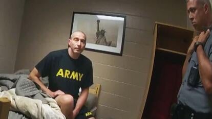 Maine shooter Robert Card on police body camera.