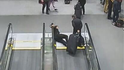 Pilot falling onto ground