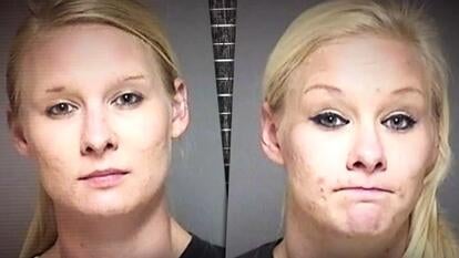 Twins Sarah and Samantha Peterson