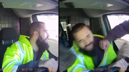 Thomas Brocuglio getting punched.