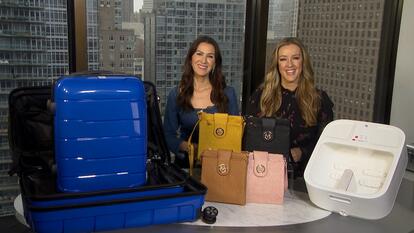 Inside Deals: Hardside Luggage Set, Crossbody Handbag, Heated Foot Bath 