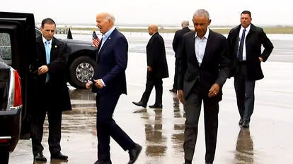 President Joe Biden and Barrack Obama