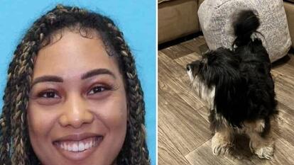 missing woman and her dog