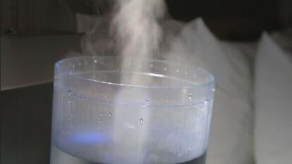 steam leaving humidifer