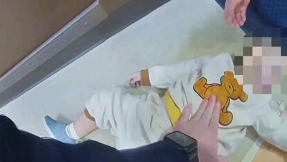 An officer in Sterling Heights, Michigan, saved a 15-month-old baby with CPR.