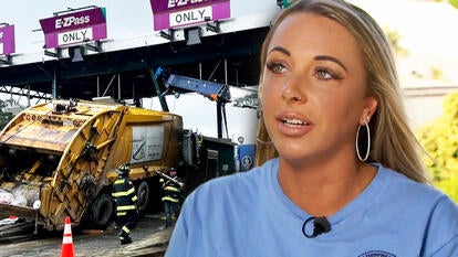 Garbage truck accident/ Jessica Daley