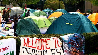 Tents at Columbia University