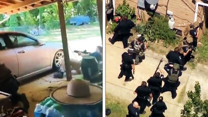 Police arrive on scene