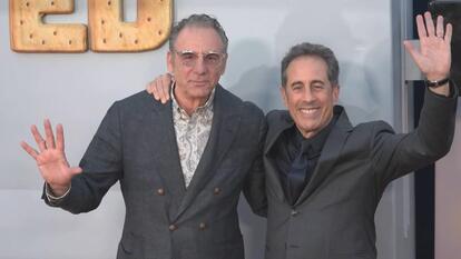 Jerry Seinfeld and Michael Richards