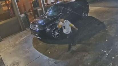 suspected intruder entering home