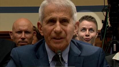 Jan. 6 Rioter Makes Faces Behind Fauci During House Hearing