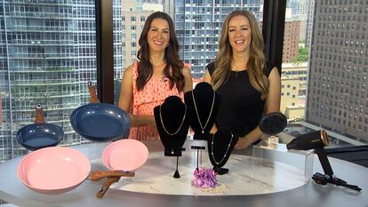 Inside Deals: Nonstick Pan Set, Pearl Jewelry Set with Travel Bag, Hair Dryer — Up to 90% Off