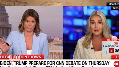 Kasie Hunt and Karoline Leavitt