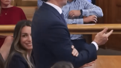 Karen Read laughs in court