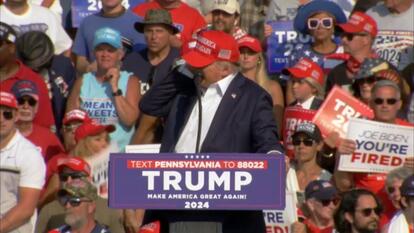 Donald Trump surviving the attempted assassination.