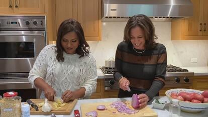 Kamala Harris Cooking