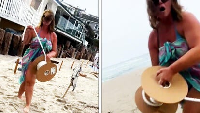 Angry homeowner fences off beach