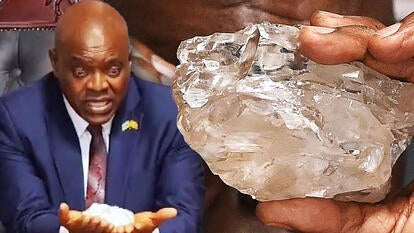 A 2,492-carat diamond, the biggest found in a decade, has been found in Botswana.