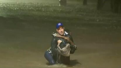 Meteorologist Saves Woman From Car During Hurricane Helene