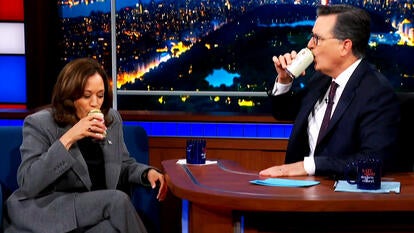 VP Kamala Harris cracks open a beer on TV