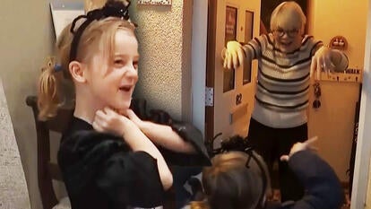 Neighbors in an English neighborhood are learning sign language before Halloween in anticipation of a 6 year old deaf girl's first time trick-or-treating.
