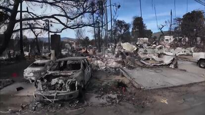 California neighborhood after fire