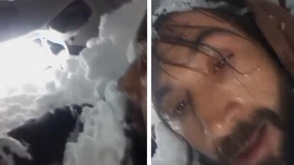 Man Trapped by Avalanche Records Messages from Under Snow