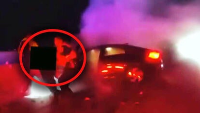 Officer Saves Driver Who Hit Him From Car Fire: Cops