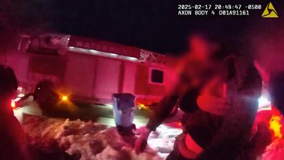 Man saved from fire.