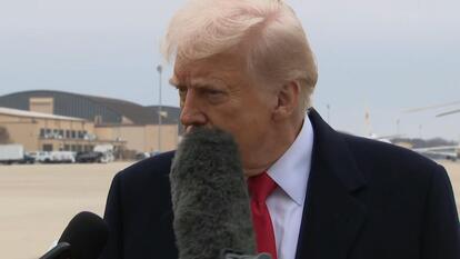 Trump Gets Hit in the Face With Boom Mic