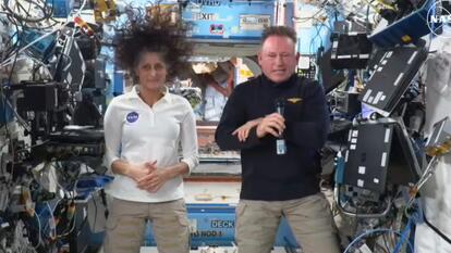 NASA astronauts Sunny Williams and Butch Willmore 