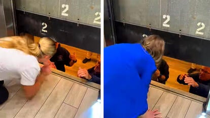 soccer team trapped in elevator 