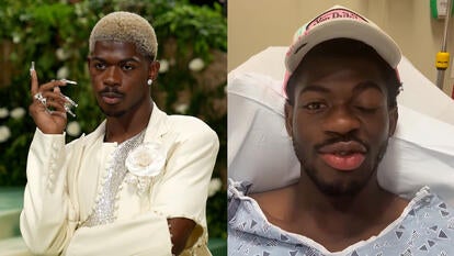 Lil Nas X on the red carpet, in the hospital