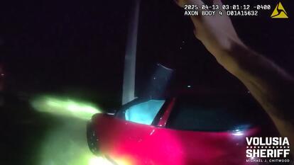 SUV ran off the highway 