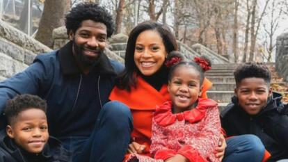 Sheinelle Jones, husband Uche Ojeh and their three children
