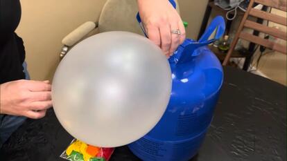 Balloon filled with helium