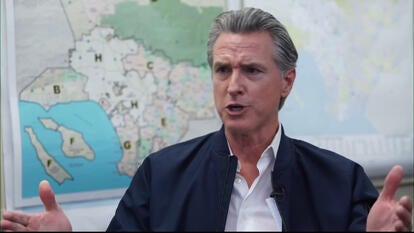 California governor Gavin Newsom