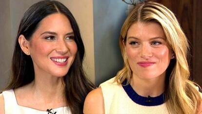 Olivia Munn smiling / Alison Hall smiling