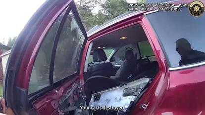 Destroyed Interior of Car