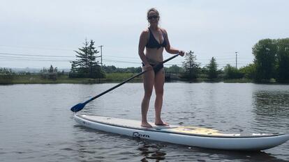 Maine paddleboarder Sunshine "Sunny" Stewart