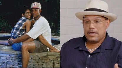 Halle Berry and David Justice c. 1992; Justice in 2025