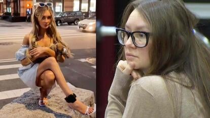 Anna Delvey posing in Manhattan with bunnies / Anna Delvey in court
