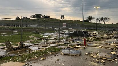 Storm Heavily Damages Prison 