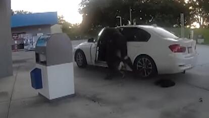 Officer and K9 Dragged by Fleeing Car