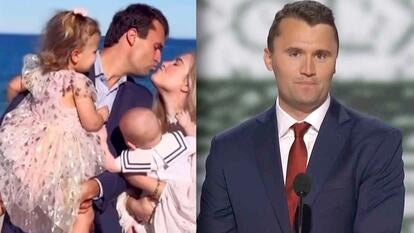 Charlie Kirk with his wife and children / Charlie Kirk